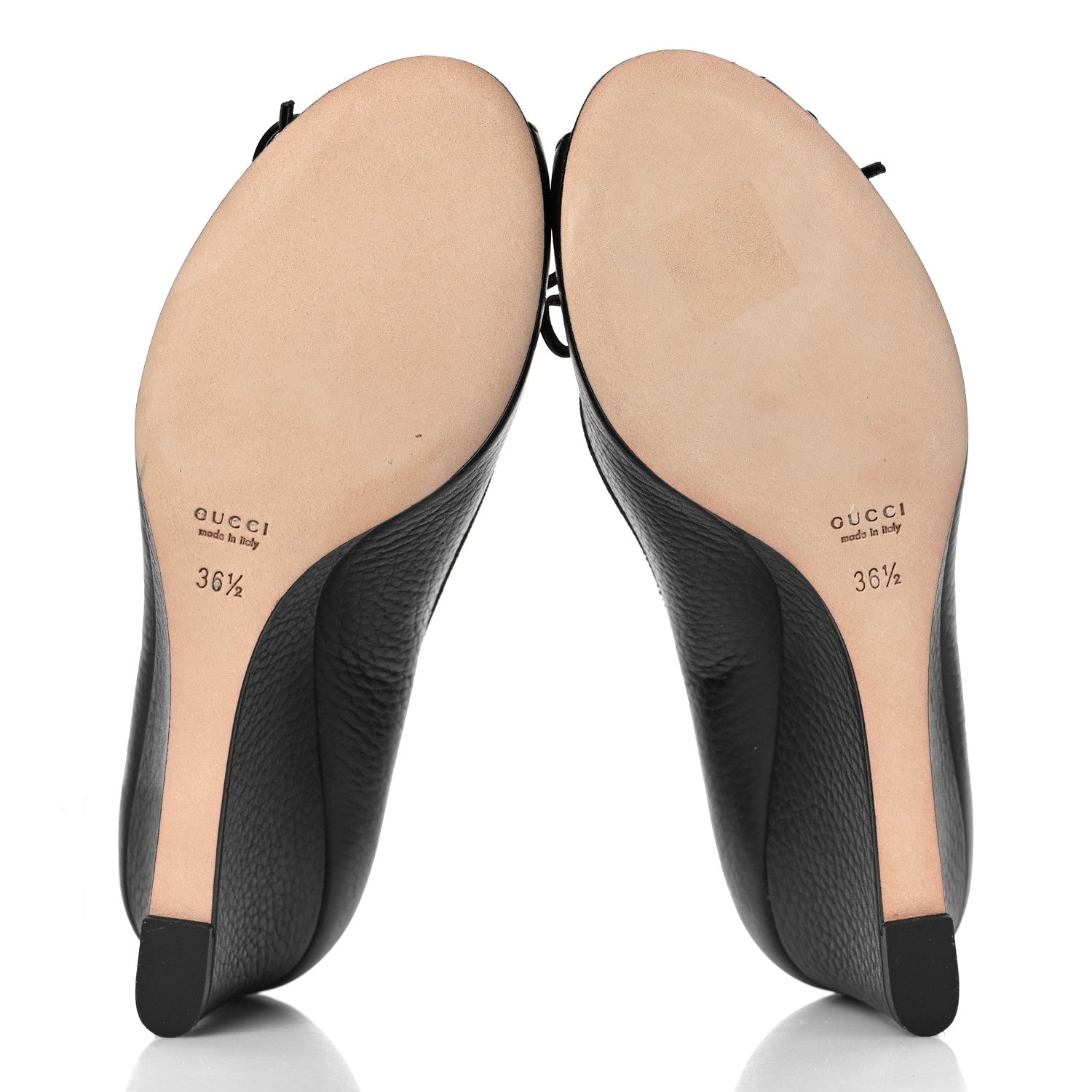 Gucci Calfskin GG Wedges 36.5 Black 6 of 10