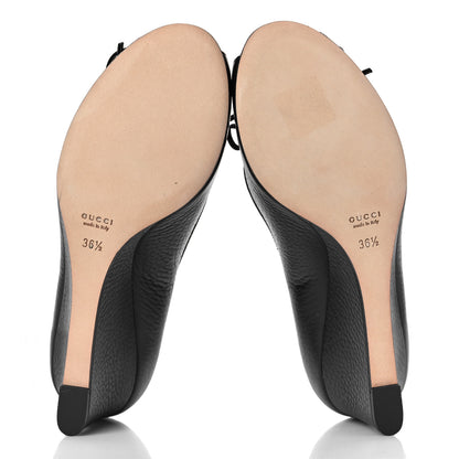 Gucci Calfskin GG Wedges 36.5 Black 6 of 10