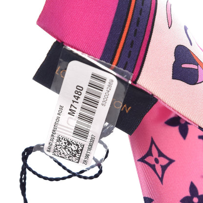 Louis Vuitton Silk Monogram Superstition Bandeau Rose 4 of 5