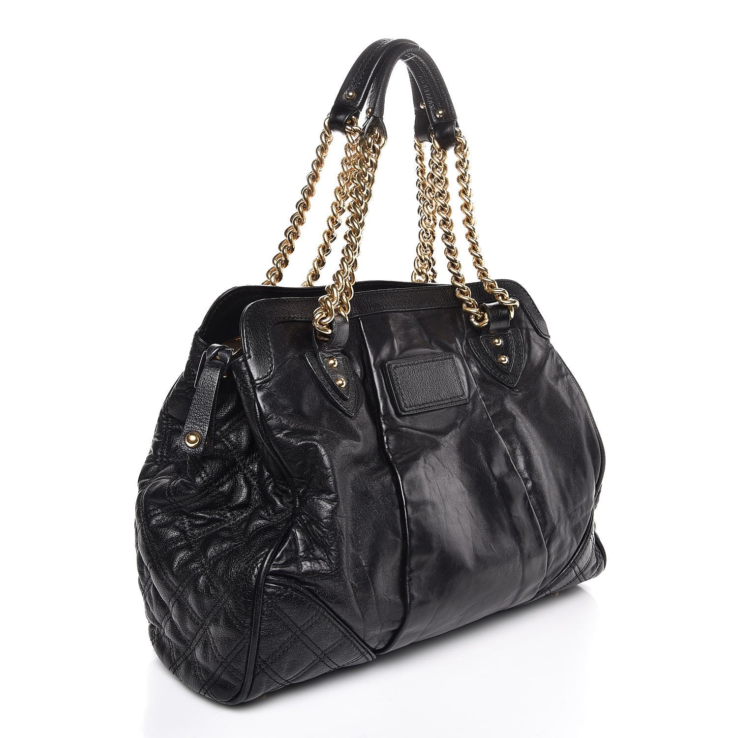 Marc Jacobs Calfskin Mix Quilted East West Virna Black 3 of 12