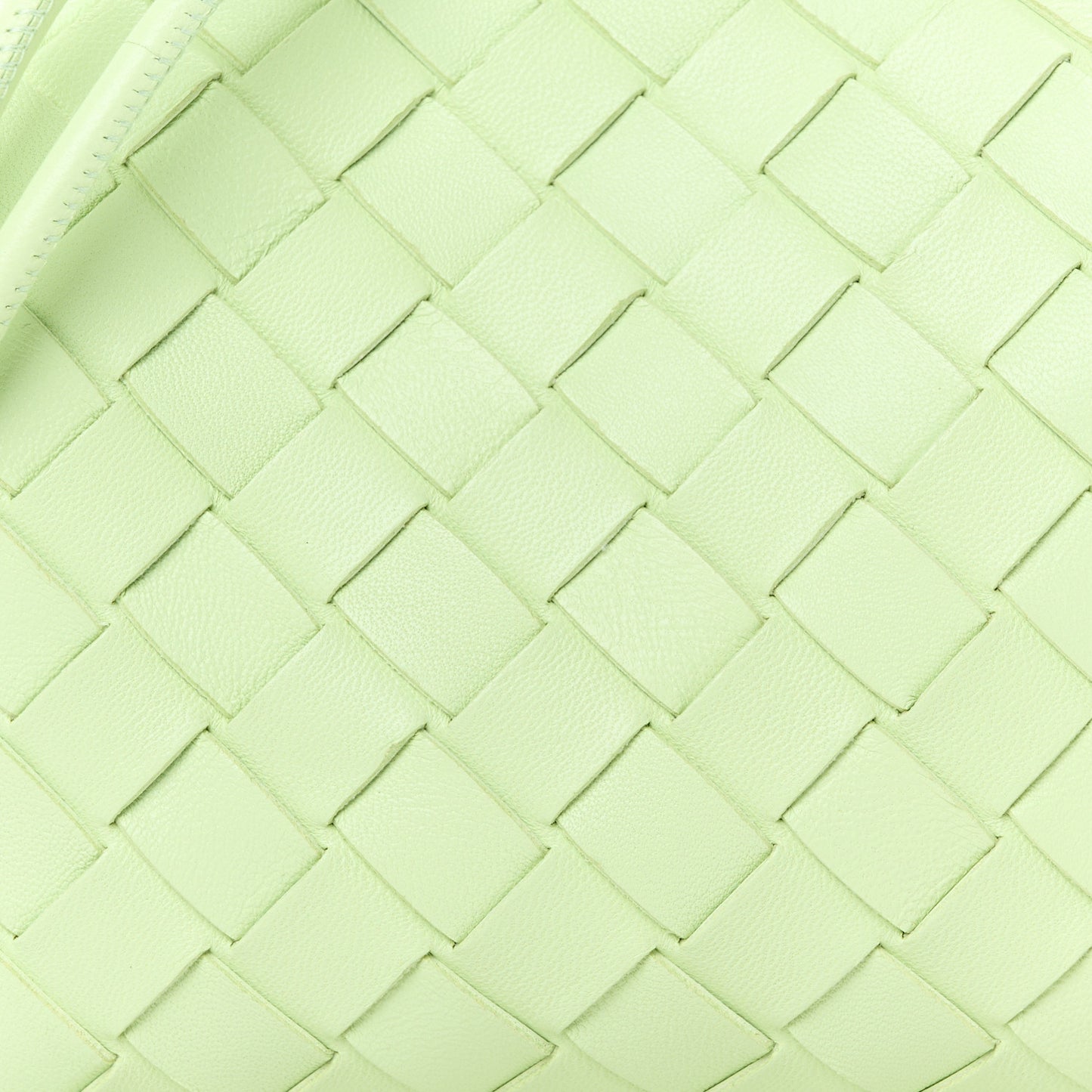 Nappa Intrecciato Mini Loop Camera Bag Fennel