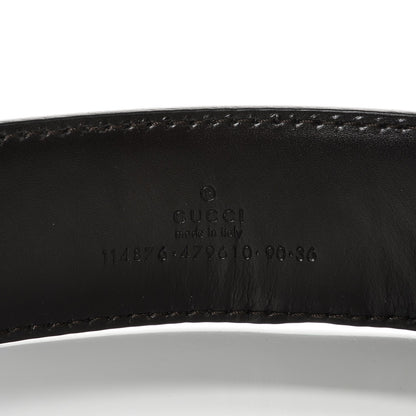 Gucci Guccissima Interlocking G 40mm Belt 90 36 Dark Brown 6 of 6