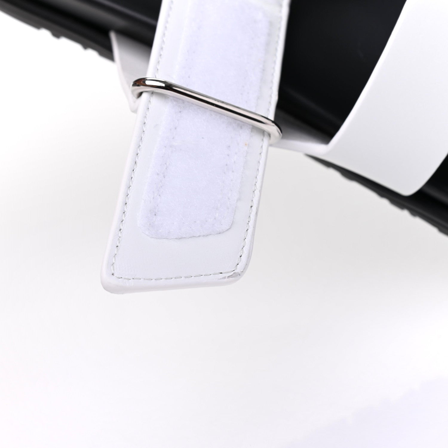 Hermes Calfskin Womens Chypre Sandals 36.5 White 9 of 10