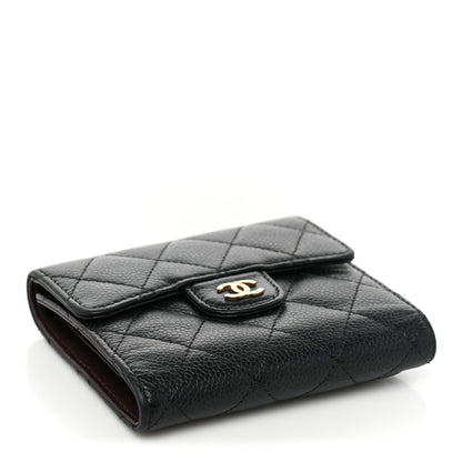 Chanel Caviar Quilted Compact Flap Wallet Black 4 of 14