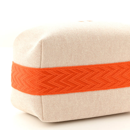 Hermes Canvas Small Bride-A-Brac Pouch Natural Orange 8 of 9