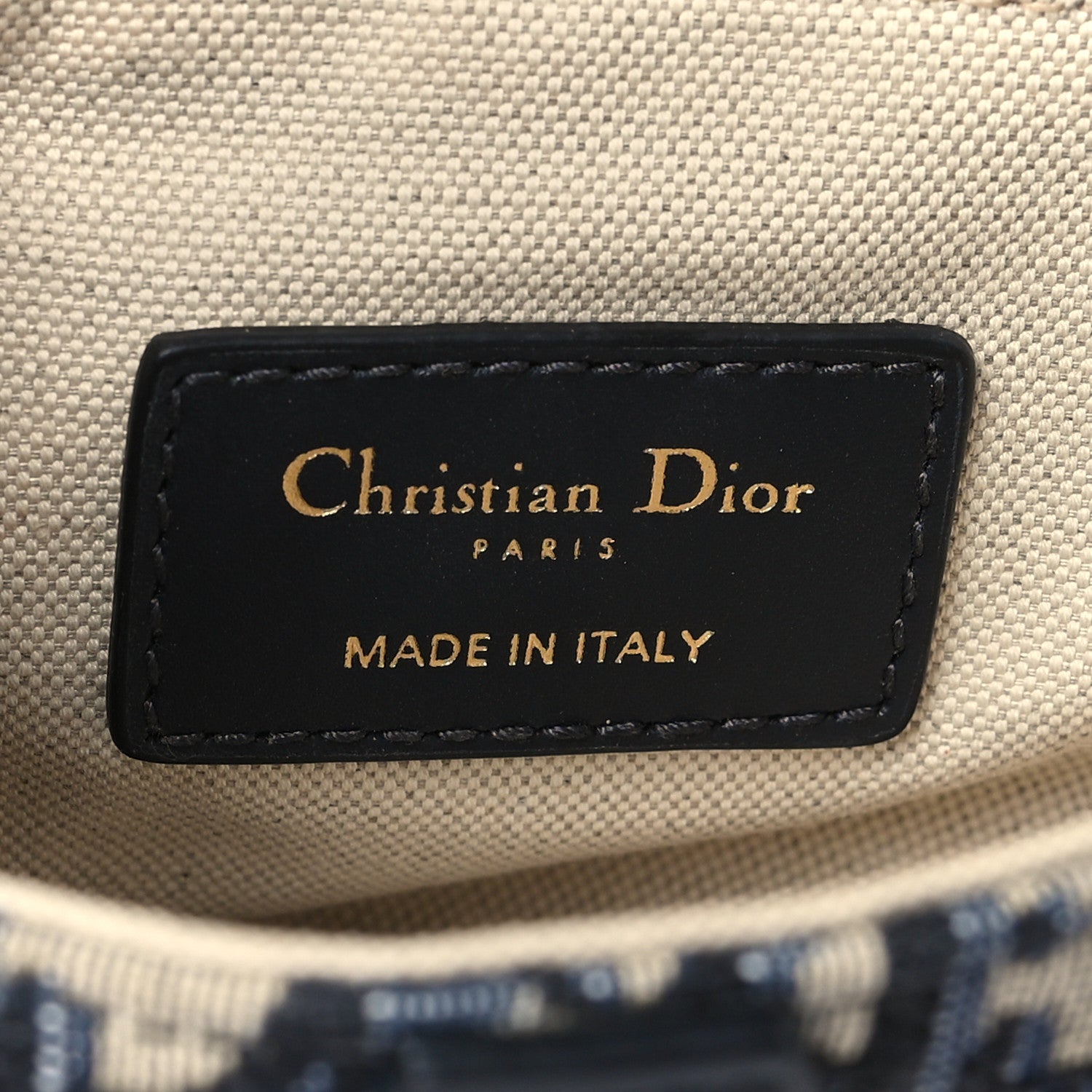 Christian Dior Oblique Mini Saddle Bag Blue 6 of 10