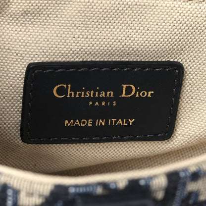 Christian Dior Oblique Mini Saddle Bag Blue 6 of 10