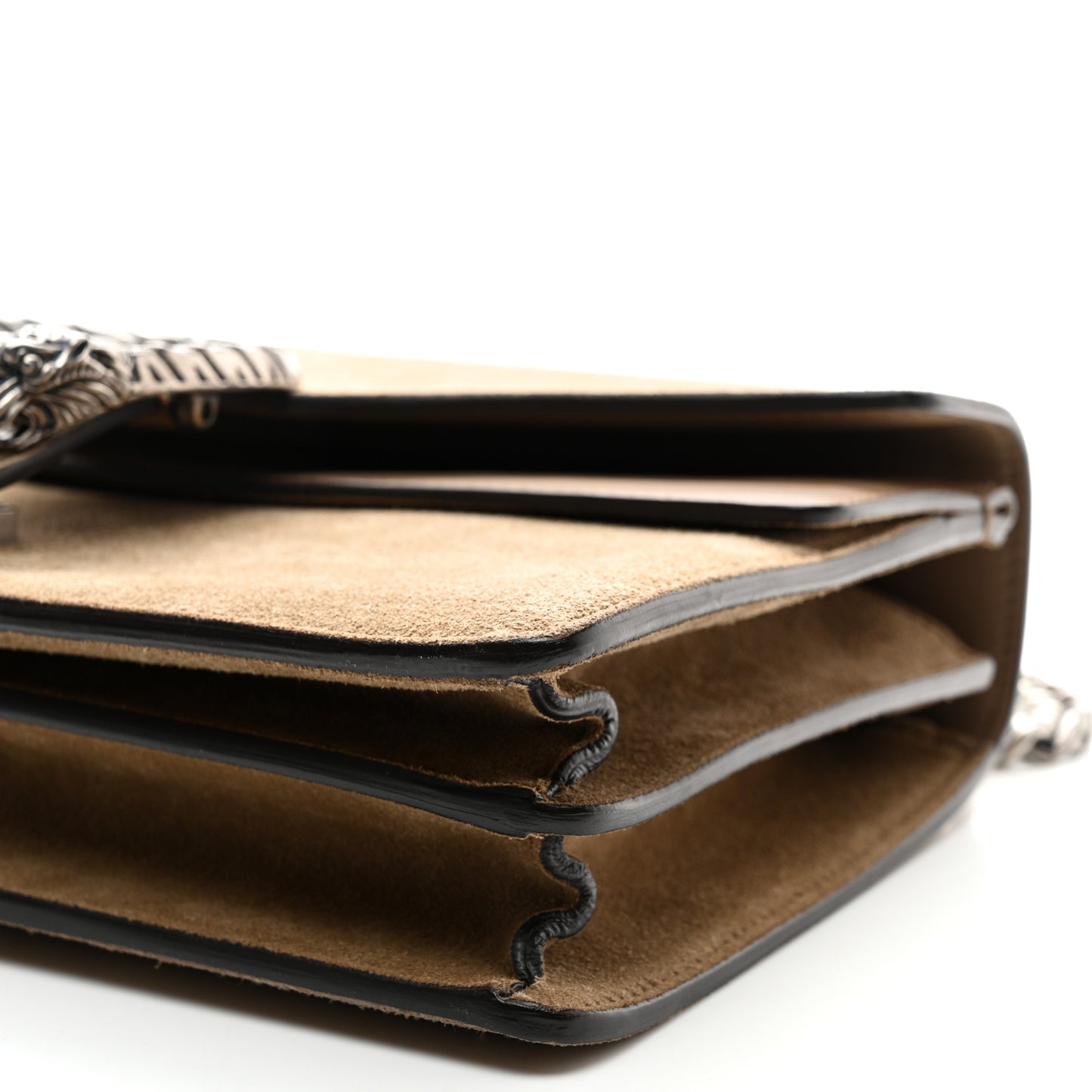 Suede Small Dionysus Shoulder Bag Taupe