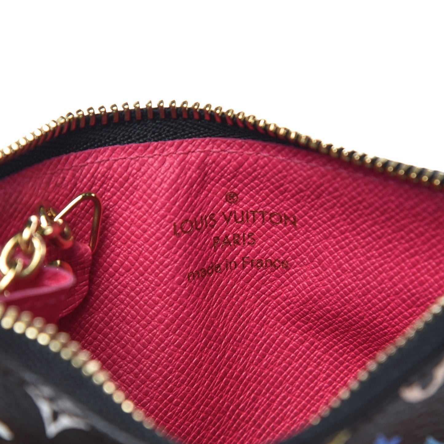 Monogram Multicolor Key Pouch Black Grenade