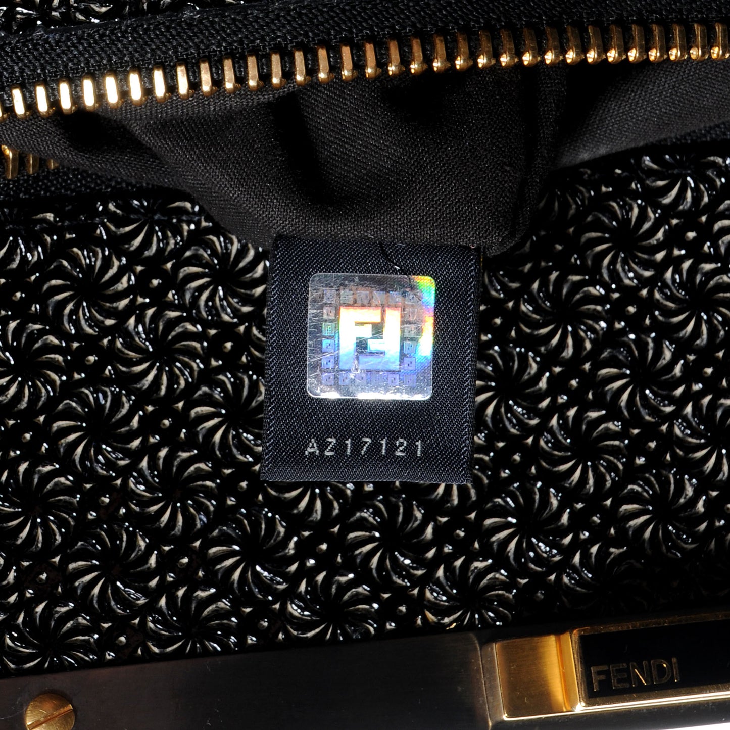 Patent XL Large Peekaboo Iconic Satchel Black