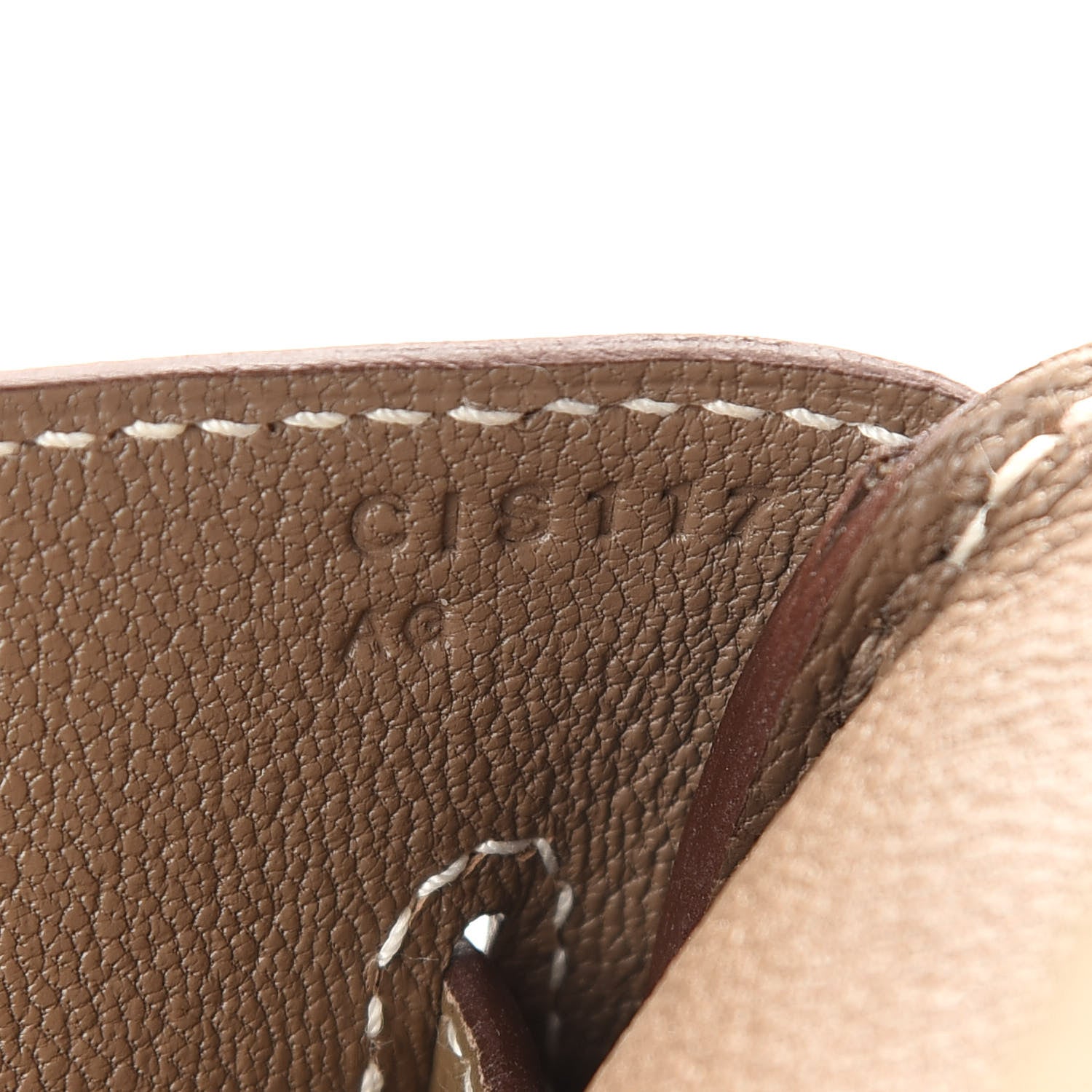 Hermes Taurillon Clemence Birkin 35 Etoupe 7 of 11