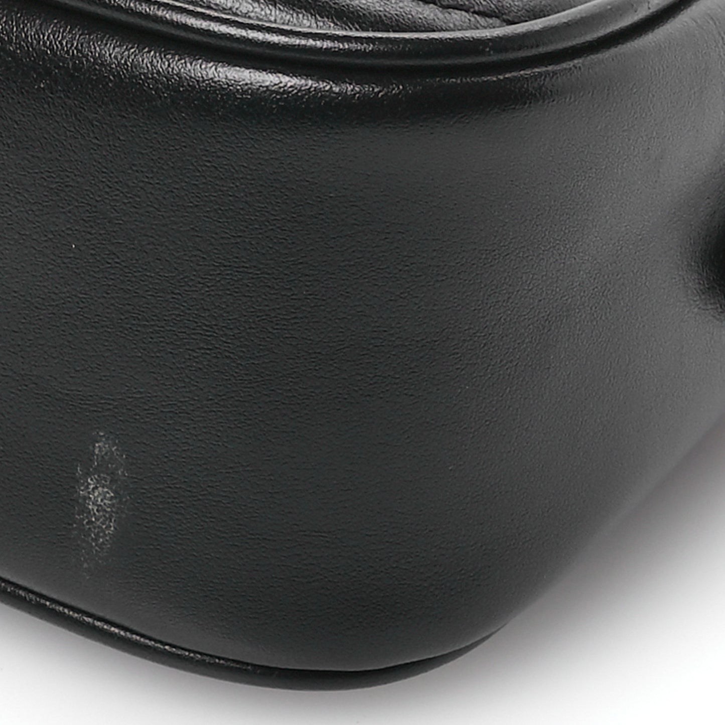 Calfskin Matelasse Small GG Marmont Chain Shoulder Bag Black