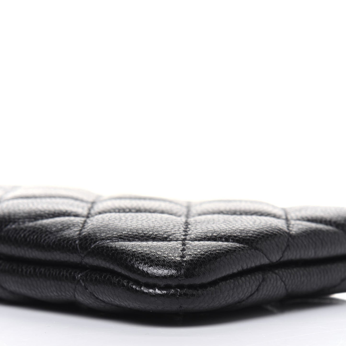 Caviar Quilted Small Pouch Black