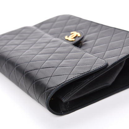 Chanel Lambskin Quilted Medium Single Flap Black 14 of 20