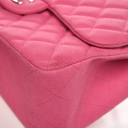 Chanel Iridescent Caviar Quilted Jumbo Double Flap Pink 10 of 29