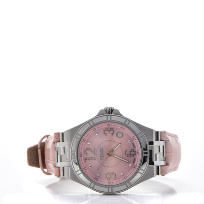 Fendi Stainless Steel Alligator Diamond 33mm High Speed Quartz Watch Pink 3 of 9