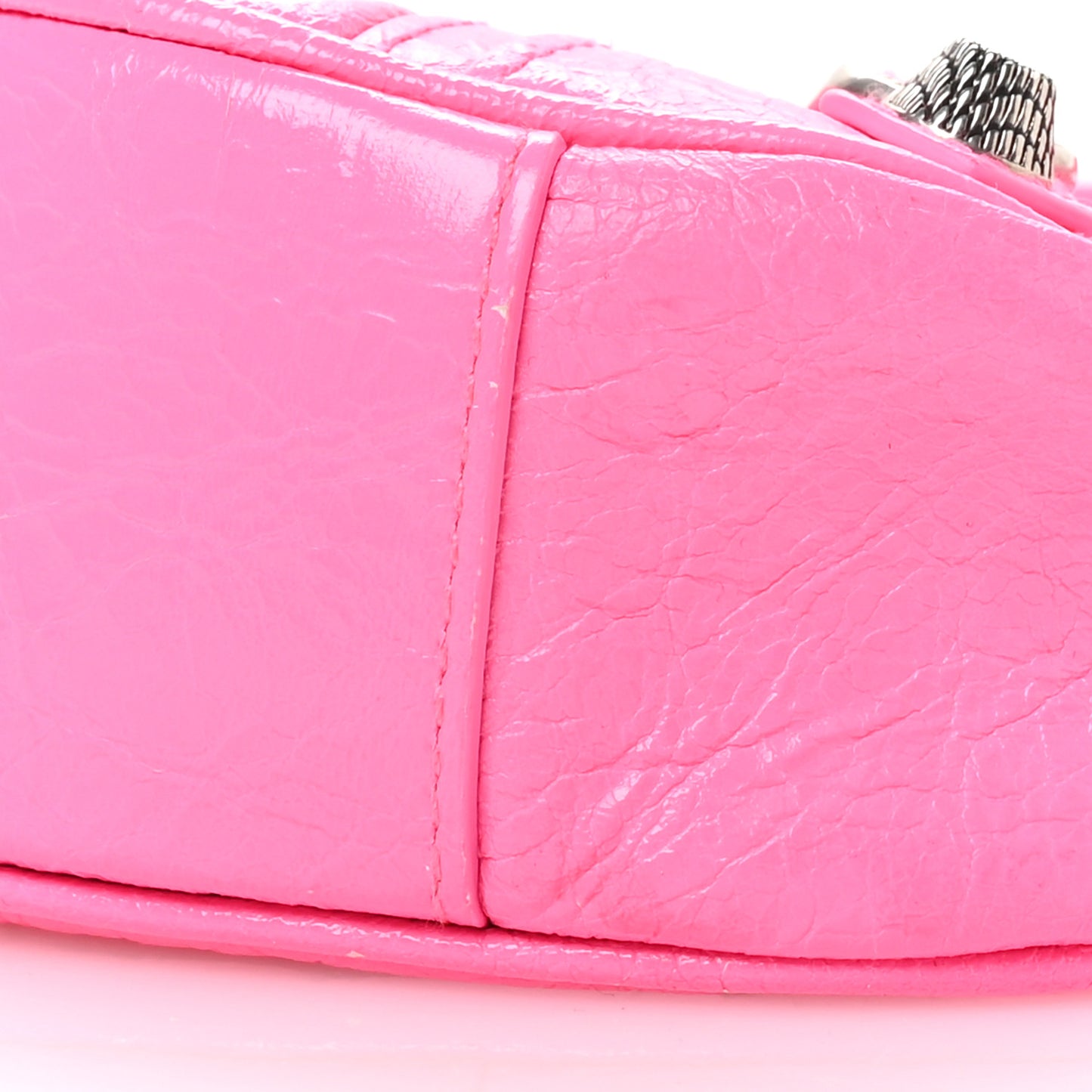 Agneau Arena Le Cagole Shoulder Bag Hot Pink