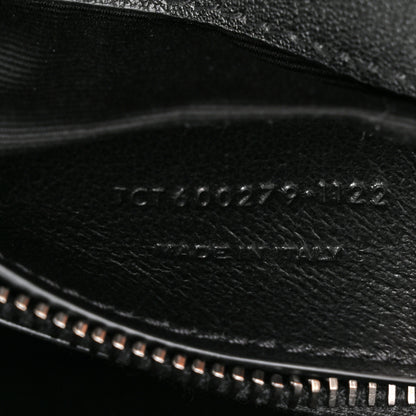 Saint Laurent Sheepskin Matelasse Chevron Monogram Medium College Bag Black 7 of 11