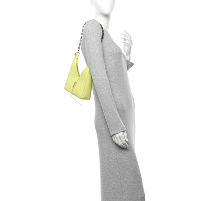 Givenchy Box Calfskin Mini Cut Out Shoulder Bag Neon Yellow 2 of 10
