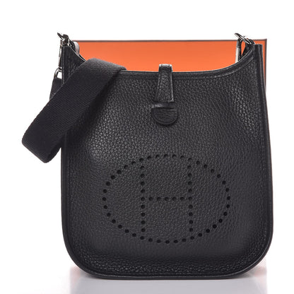 Hermes Taurillon Clemence Evelyne TPM Black 8 of 8