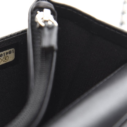 Chanel Caviar Timeless CC Wallet On Chain WOC Black 8 of 12