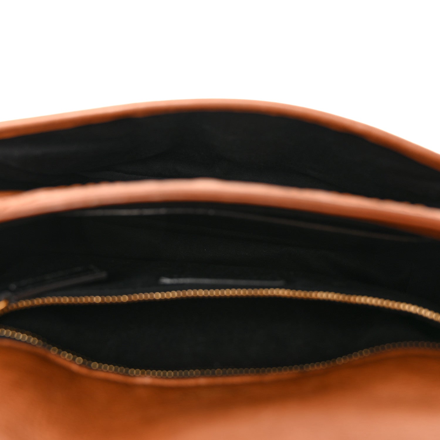 Saint Laurent Crinkled Calfskin Matelasse Monogram Medium Niki Chain Satchel Caramel 5 of 11