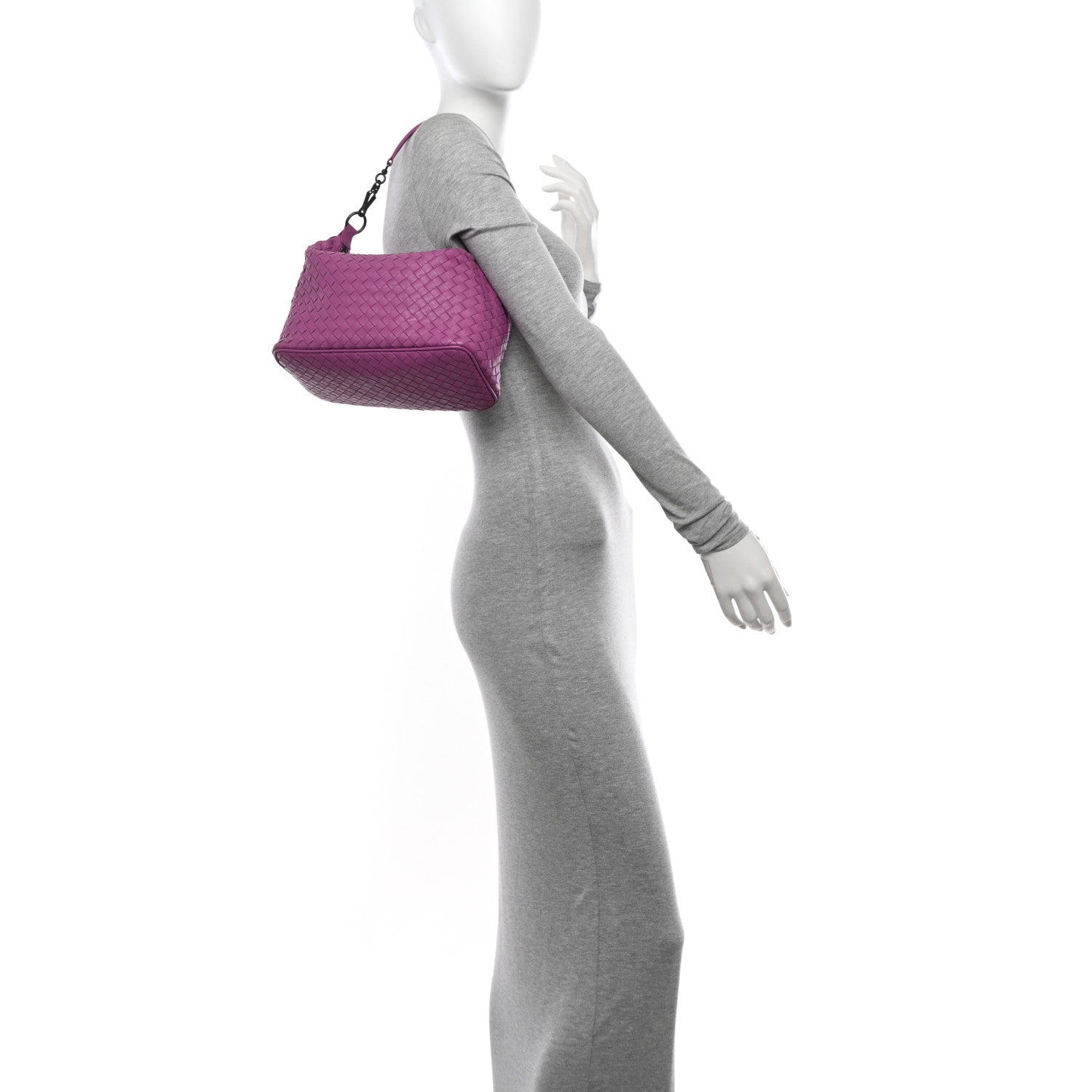 Bottega Veneta Nappa Intrecciato Small Shoulder Bag Ametiste 2 of 10
