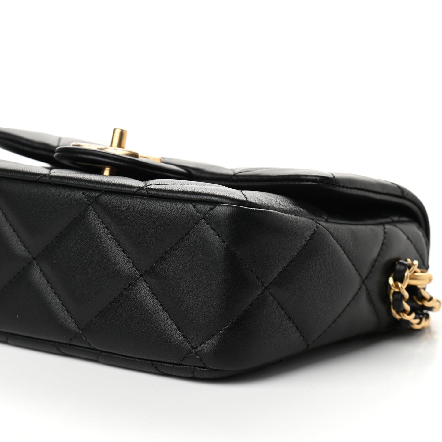 Lambskin Quilted Mini My Perfect Flap Black