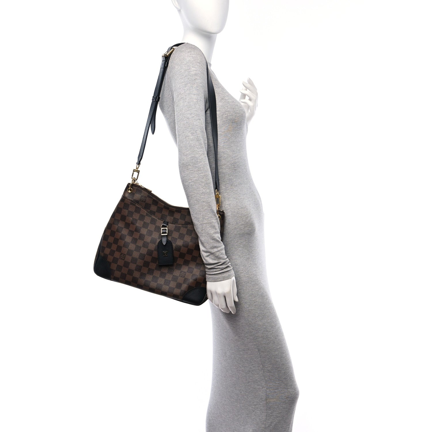 Louis Vuitton Damier Ebene Odeon MM Black 2 of 8