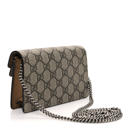 Gucci GG Supreme Monogram Super Mini Dionysus Shoulder Bag Taupe 3 of 9