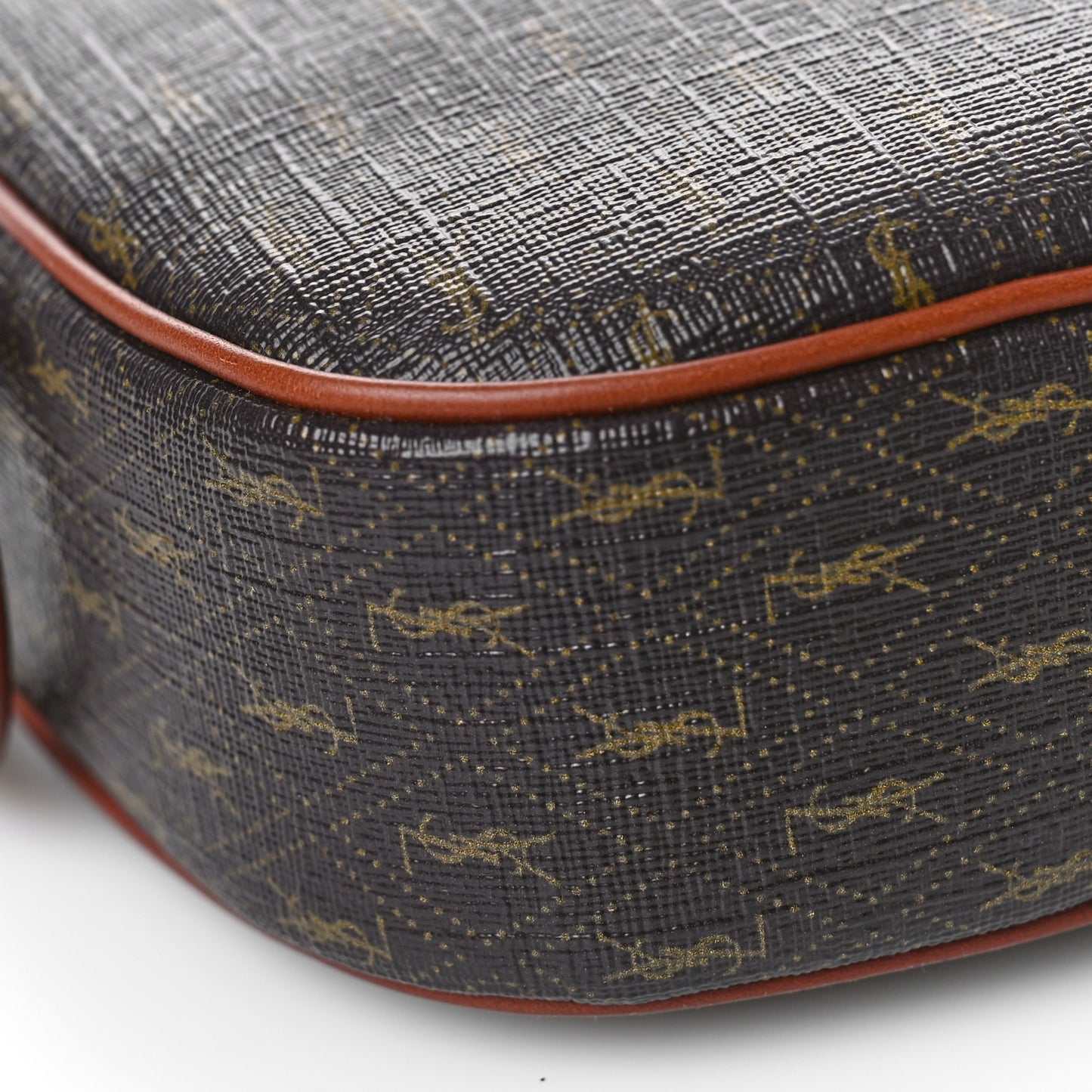 Canvas Smooth Calfskin Le Monogramme Small Camera Bag Chestnut