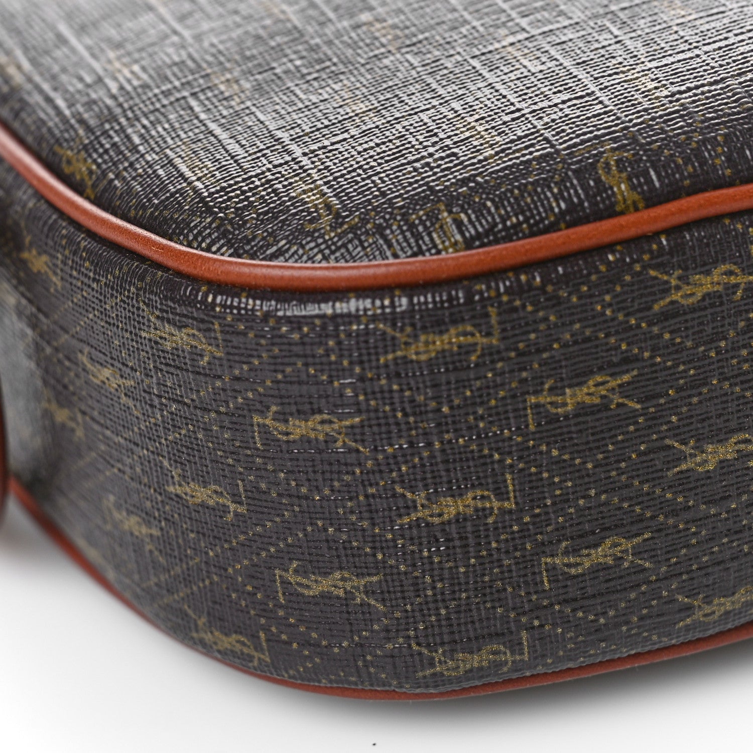 Saint Laurent Canvas Smooth Calfskin Le Monogramme Small Camera Bag Chestnut 7 of 8