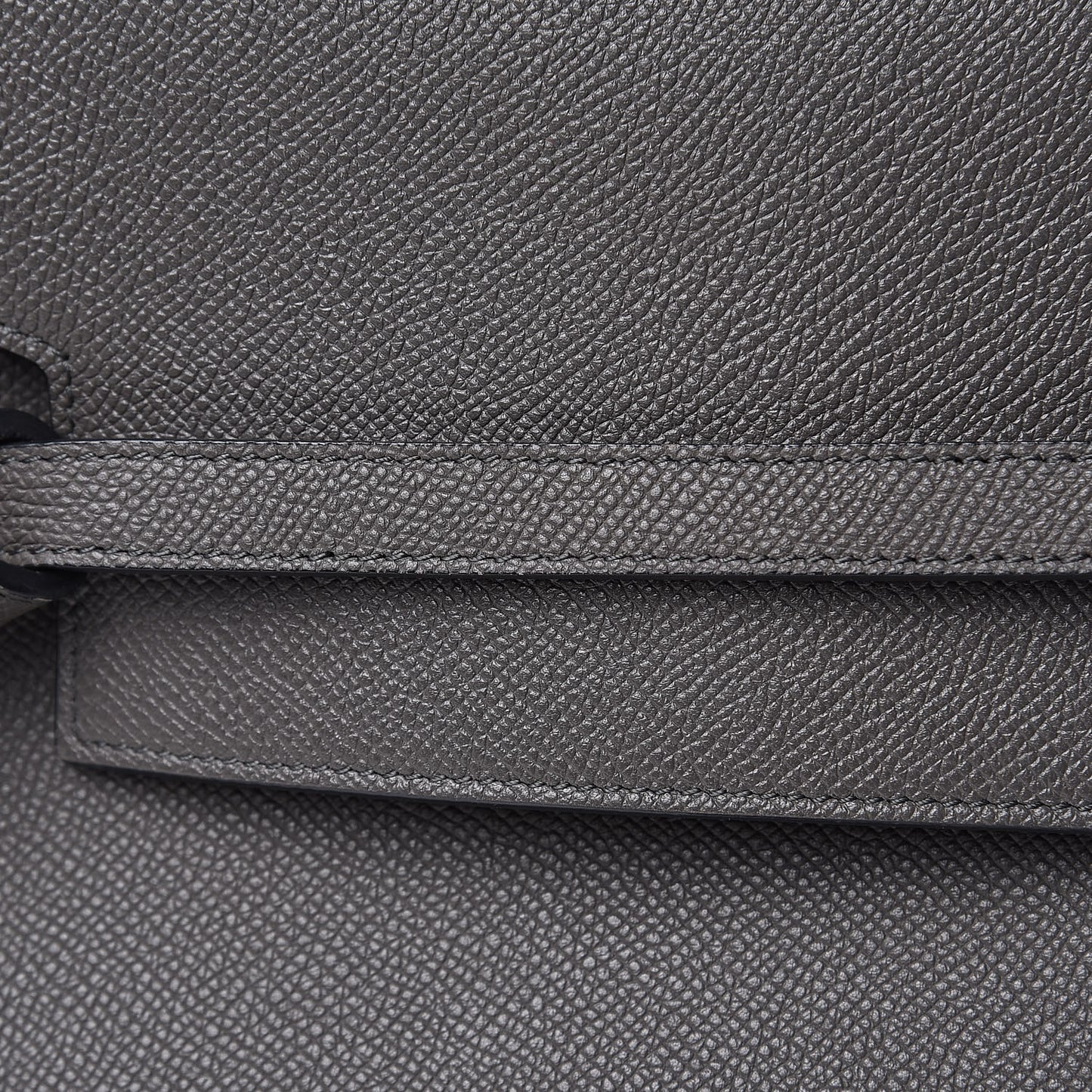 Grained Calfskin Micro Belt Bag Grey