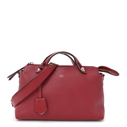 Fendi Vitello Dolce Marmol Medium By The Way Boston Bag Ciliegia 1 of 15