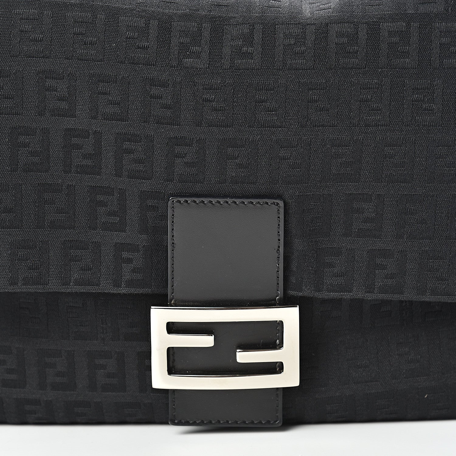 Fendi Zucchino Mama Baguette Black 8 of 12