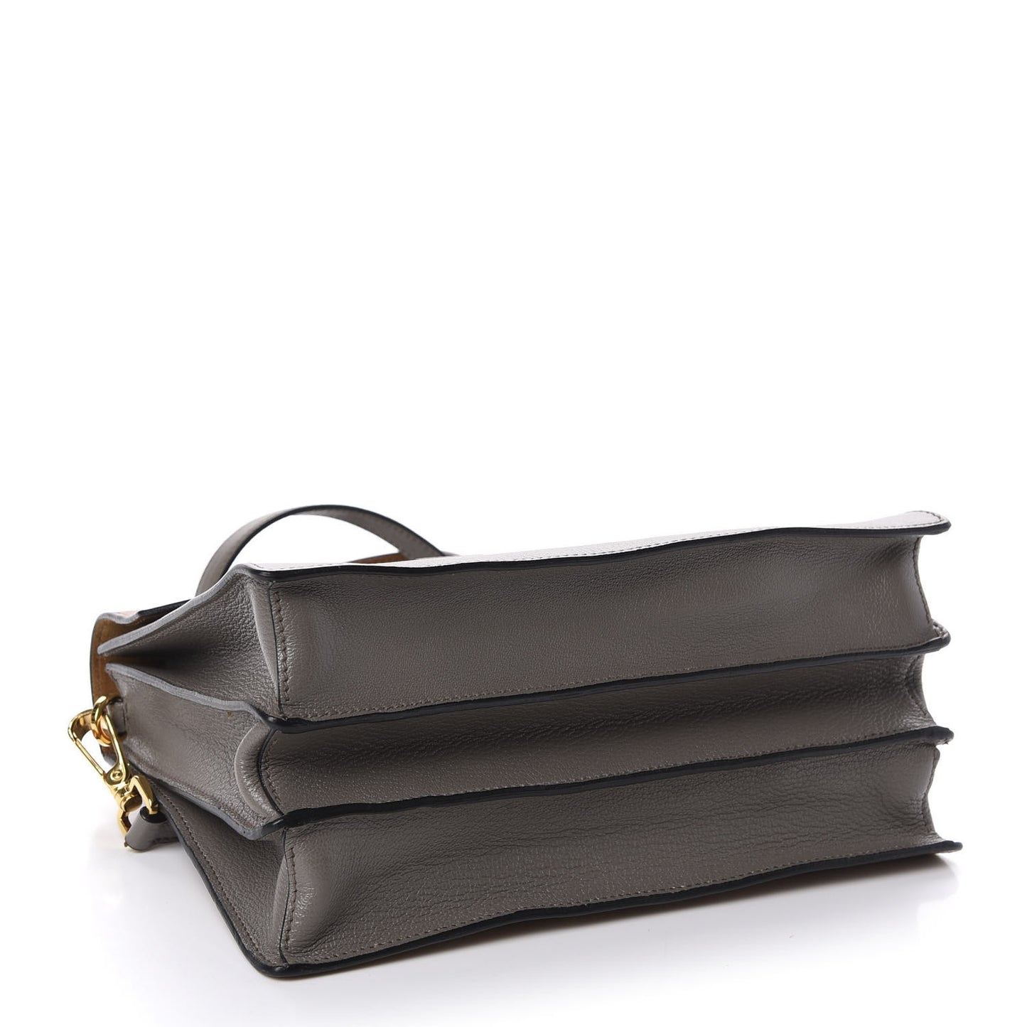 Goatskin Bandoliera Madras Bi-Color Shoulder Bag Grey and Brown