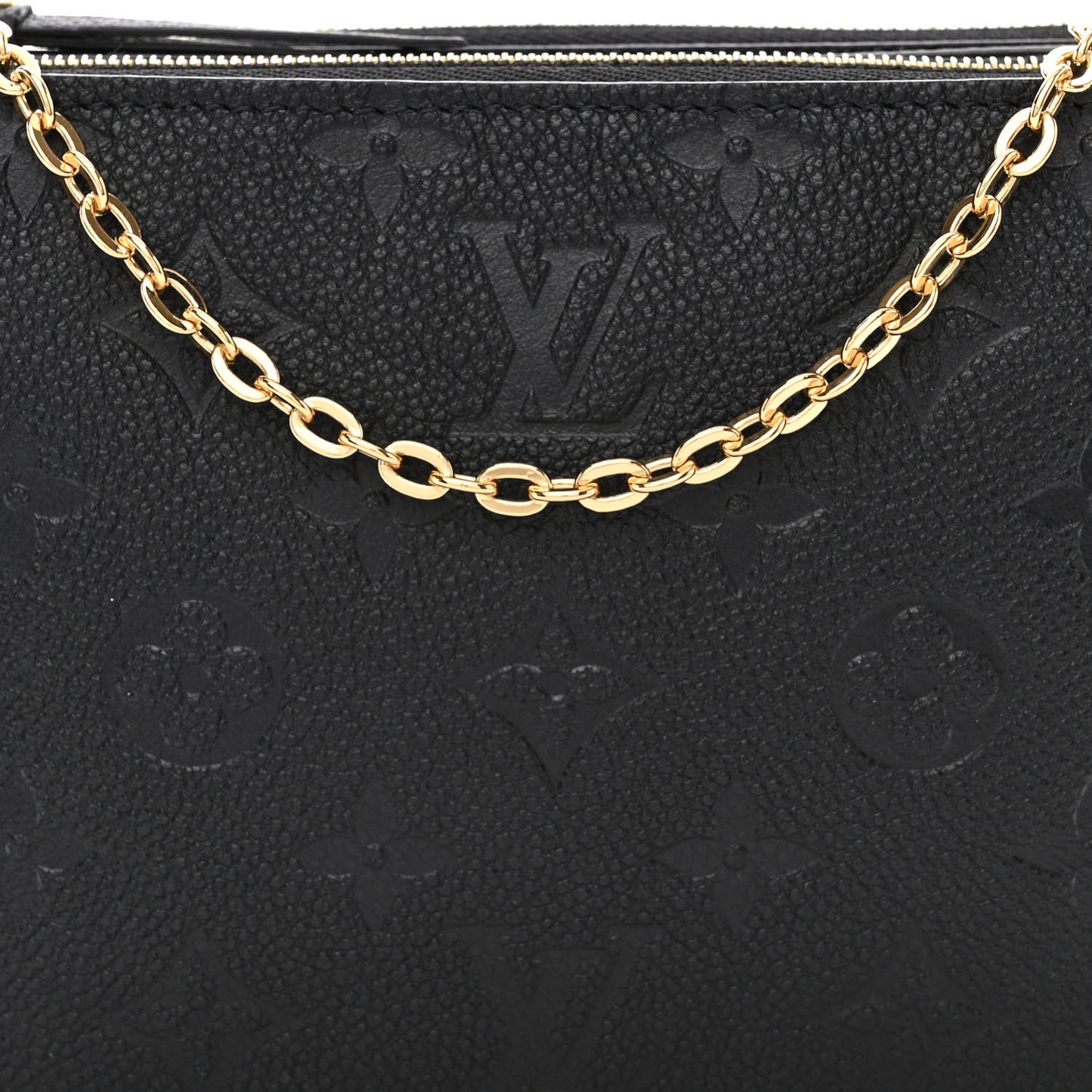 Empreinte Double Zip Pochette Black