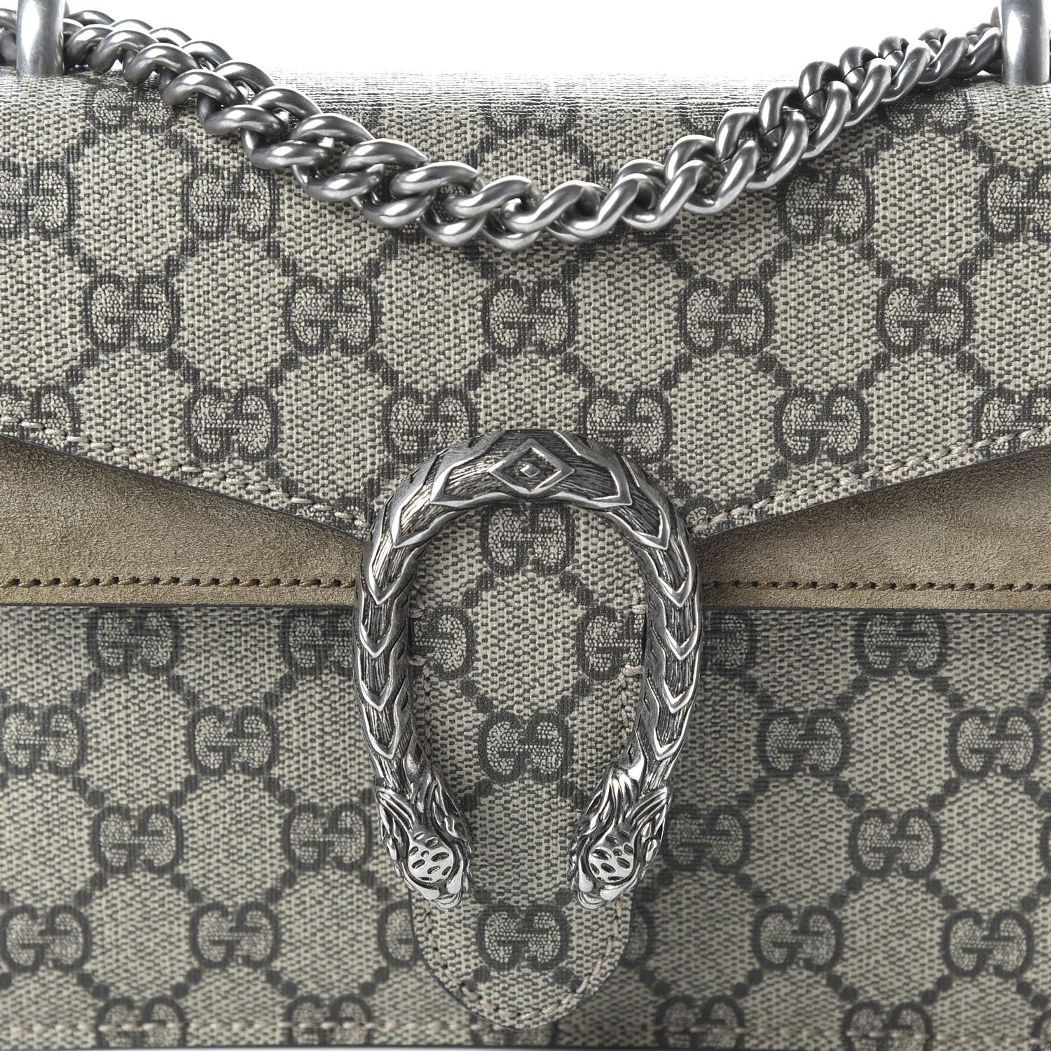 Gucci GG Supreme Monogram Mini Dionysus Shoulder Bag Taupe 10 of 10