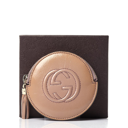 Gucci Patent Soho Round Coin Purse Dark Cipria 11 of 11
