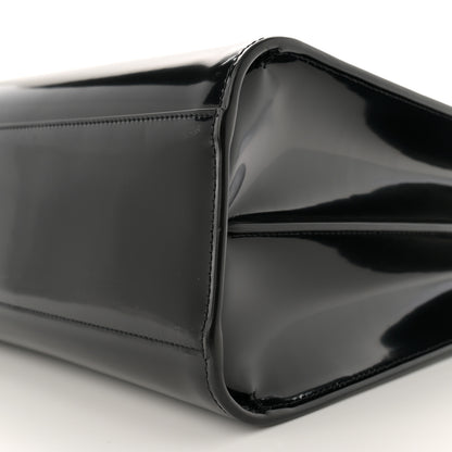 Saint Laurent Patent Calfskin Large Thin Sac De Jour Black 9 of 12