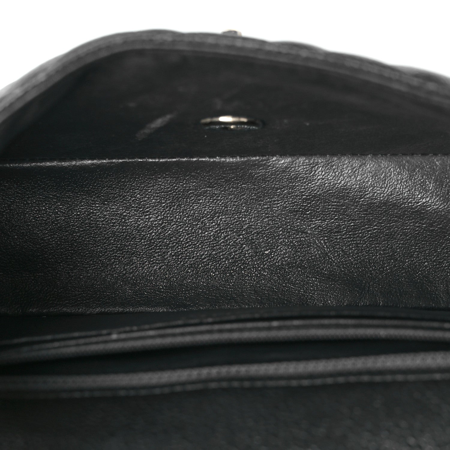 Chanel Metallic Caviar Quilted Mini Rectangular Flap Dark Grey 5 of 11