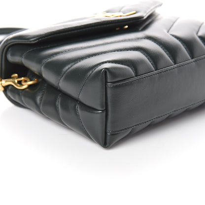 Saint Laurent Calfskin Y Quilted Monogram Toy Loulou Crossbody Bag Asphalt 6 of 7