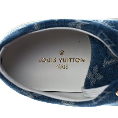 Louis Vuitton Denim Monogram Stellar Sneakers 37.5 Bleu Jeans Blue 7 of 8