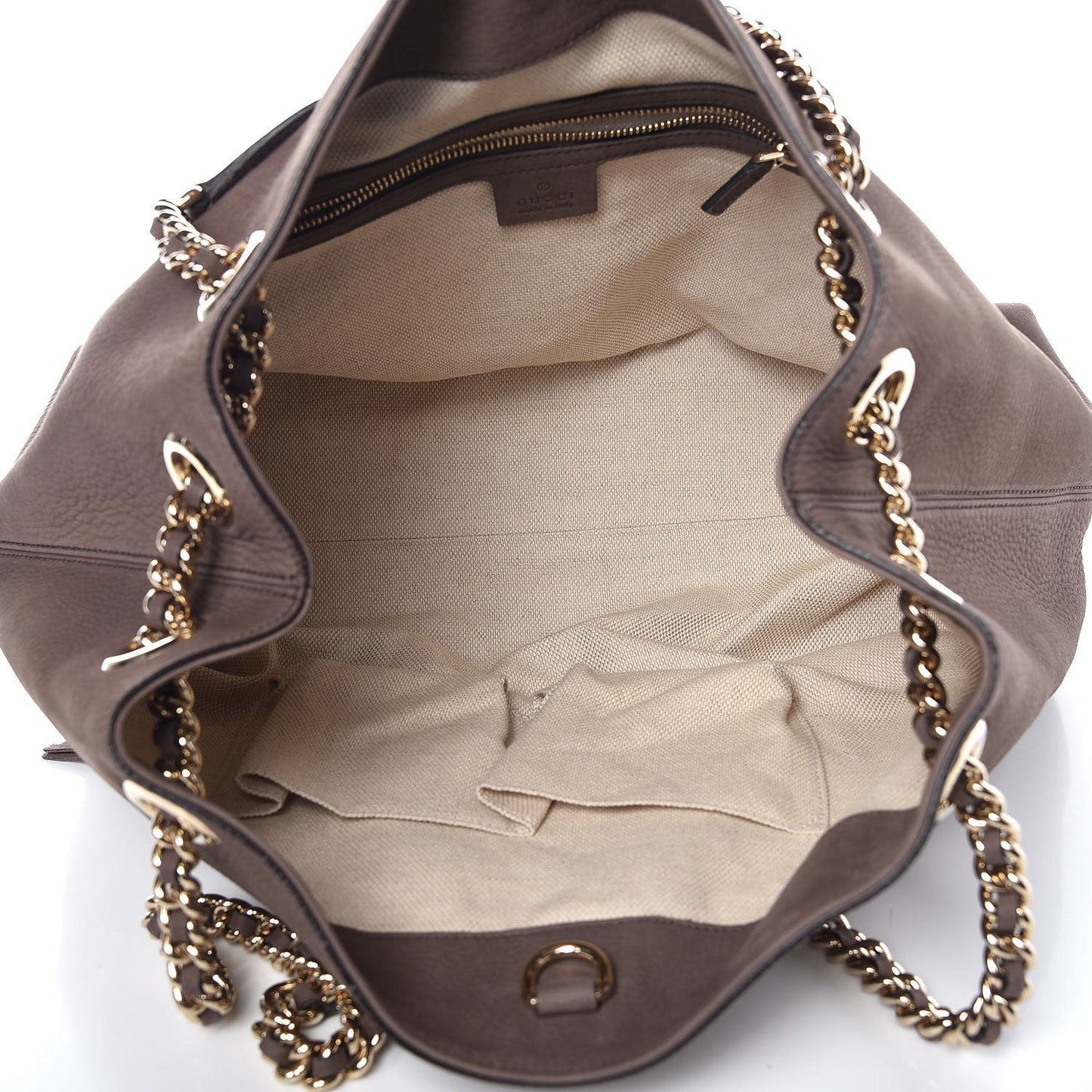 Vitello Range Medium Soho Chain Shoulder Bag Grey Field