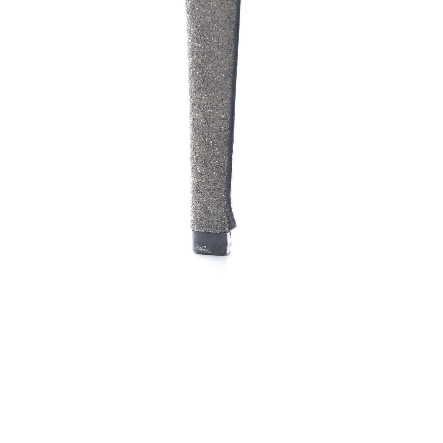 Glitter Suede Cap Toe Short Boots 37.5 Taupe Black