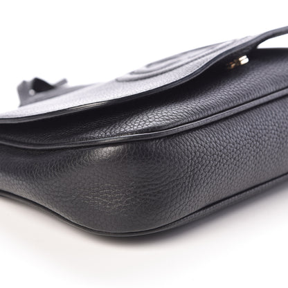 Gucci Pebbled Calfskin Medium Soho Flap Crossbody Black 8 of 9
