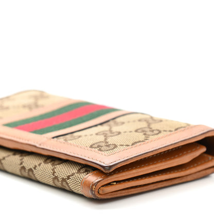 Gucci Monogram Vintage Web Continental Wallet Tobacco 9 of 12