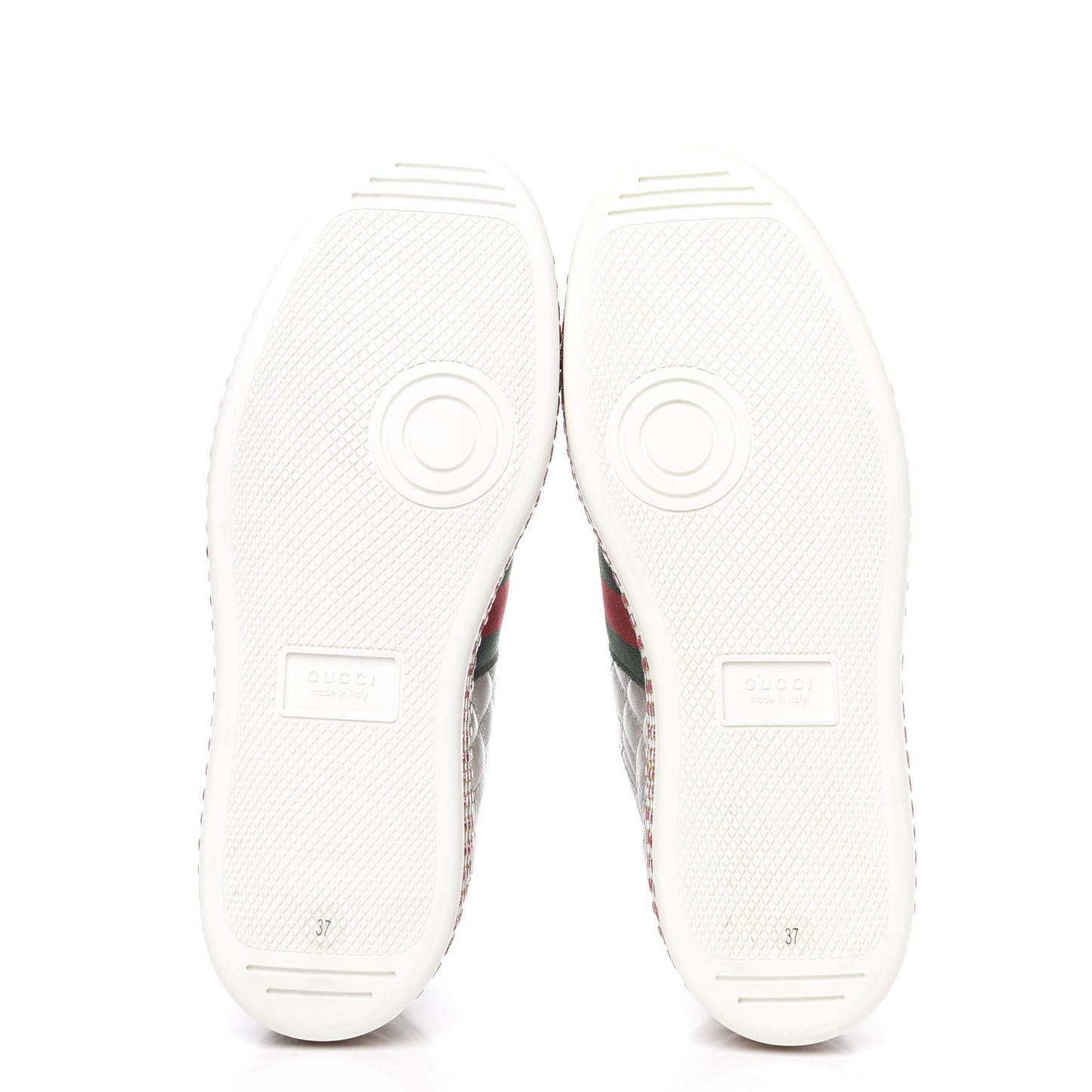 Laminated Nappa Crystal Web Bee Embroidered Trapuntata Womens Ace Platform Sneakers 37 Argento