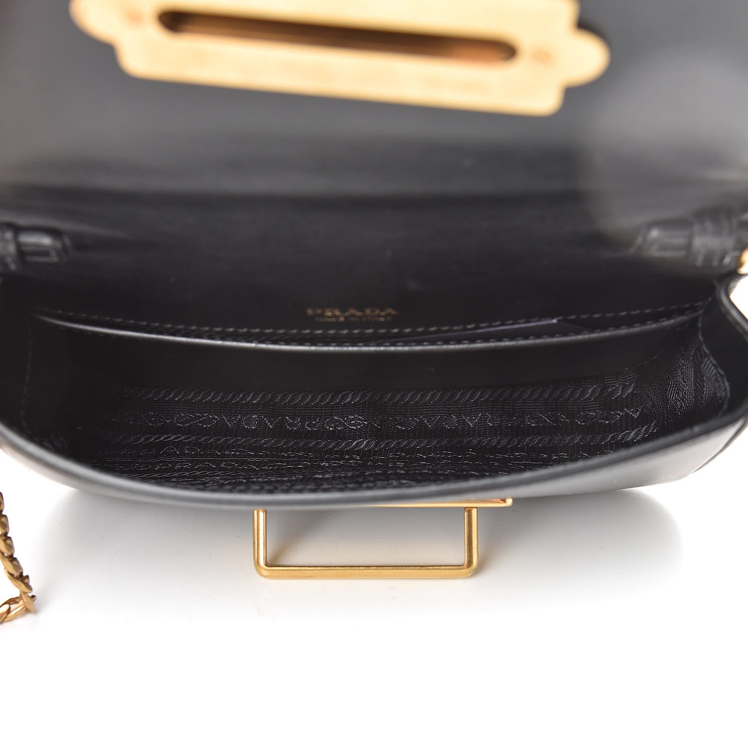 Prada Saffiano City Calf Cahier Belt Bag Black 6 of 11