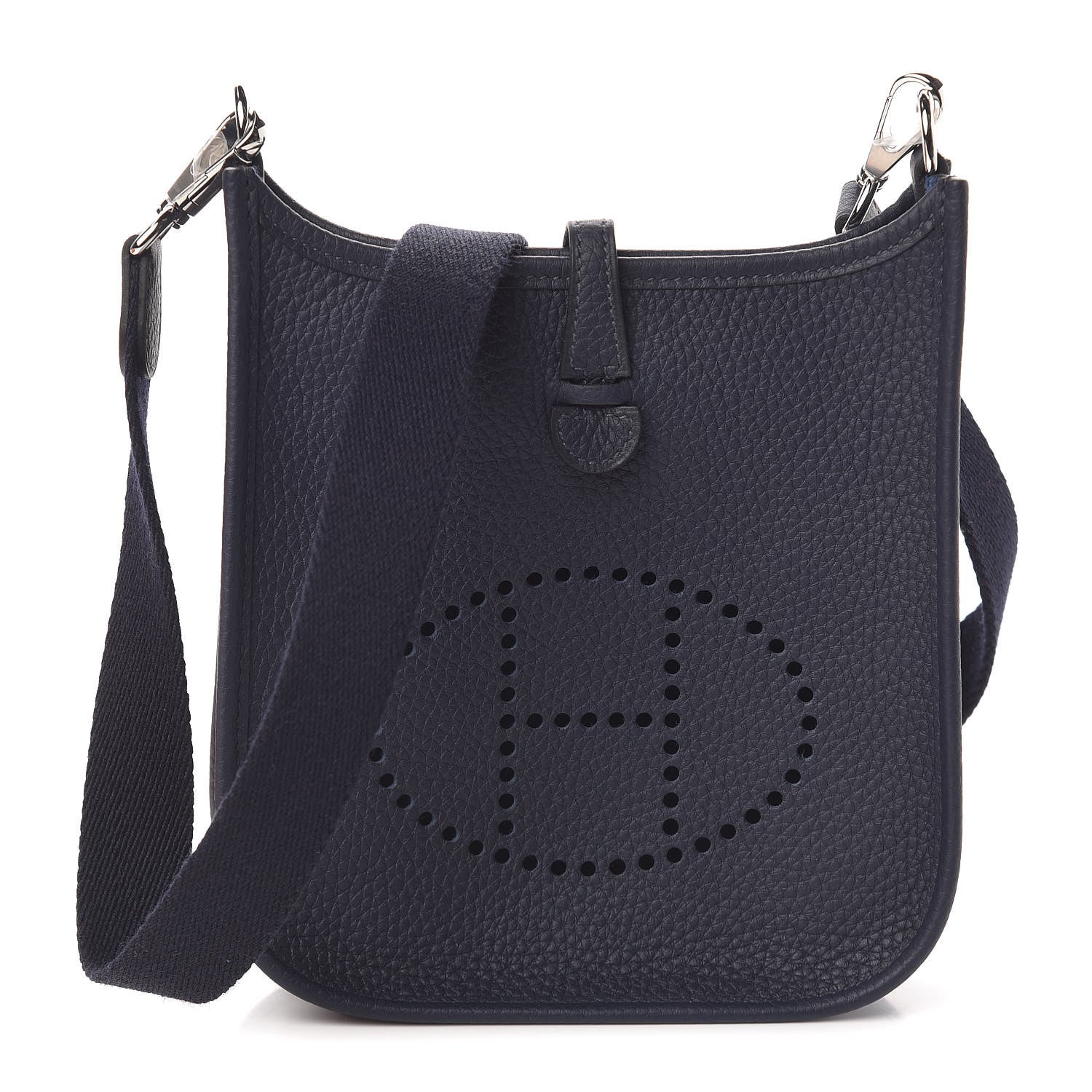 Hermes Taurillon Clemence Amazone Evelyne TPM Bleu Nuit Bleu Indigo 1 of 10
